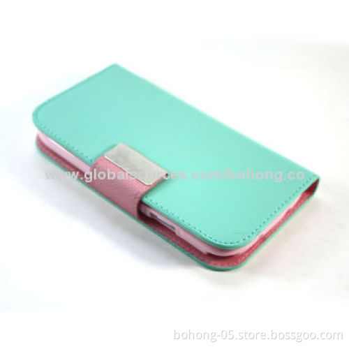 Grain Color-match TPU Folio Case for Samsung Galaxy S3, Different Colors Available